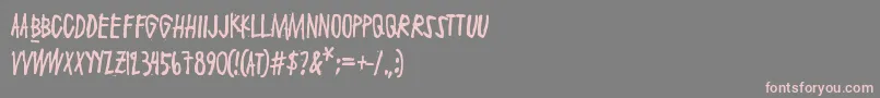 Шрифт Maaliskuu – розовые шрифты на сером фоне