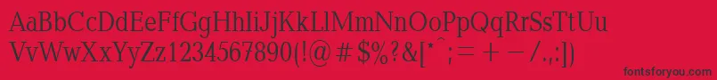 Baltica80n Font – Black Fonts on Red Background