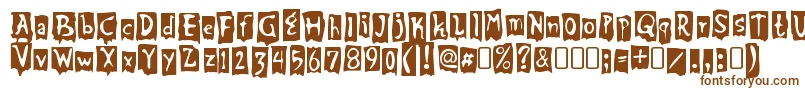 BeatmyguestRegular Font – Brown Fonts on White Background