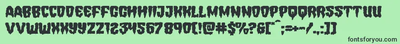 fuente Hemogoblinexpand – Fuentes Negras Sobre Fondo Verde