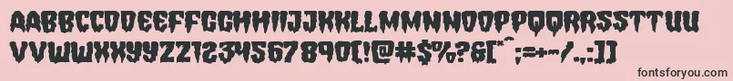 Hemogoblinexpand Font – Black Fonts on Pink Background