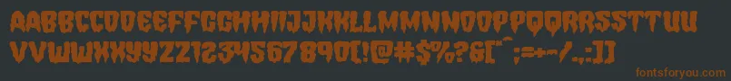 Hemogoblinexpand Font – Brown Fonts on Black Background