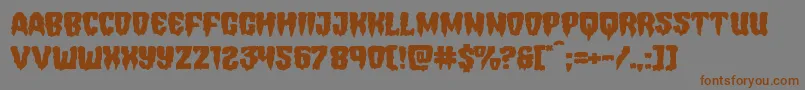 Police Hemogoblinexpand – polices brunes sur fond gris