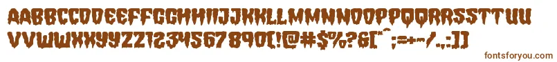 Hemogoblinexpand Font – Brown Fonts on White Background