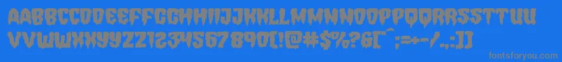 Hemogoblinexpand Font – Gray Fonts on Blue Background