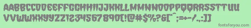 Hemogoblinexpand Font – Gray Fonts on Green Background