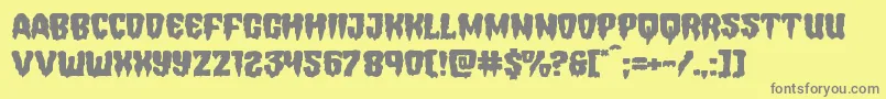 Hemogoblinexpand-Schriftart – Graue Schriften auf gelbem Hintergrund
