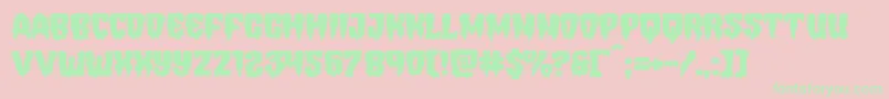 Hemogoblinexpand Font – Green Fonts on Pink Background