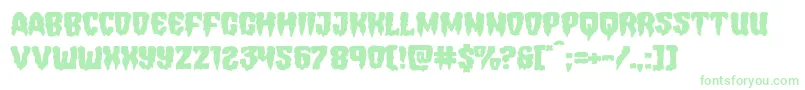 Hemogoblinexpand Font – Green Fonts on White Background