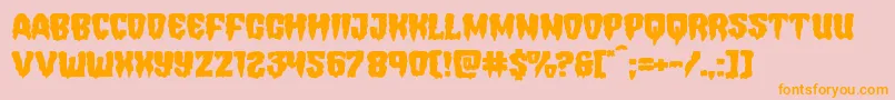 Hemogoblinexpand Font – Orange Fonts on Pink Background