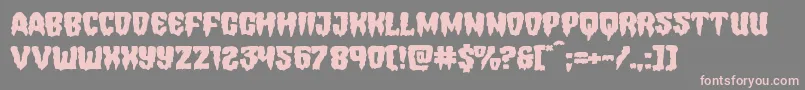 Hemogoblinexpand-Schriftart – Rosa Schriften auf grauem Hintergrund