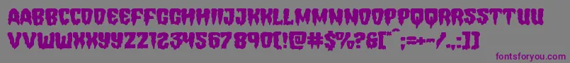 Hemogoblinexpand-Schriftart – Violette Schriften auf grauem Hintergrund