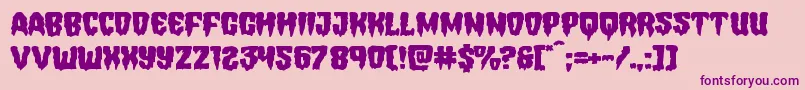 Hemogoblinexpand Font – Purple Fonts on Pink Background