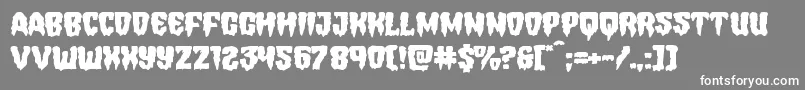 Hemogoblinexpand Font – White Fonts on Gray Background