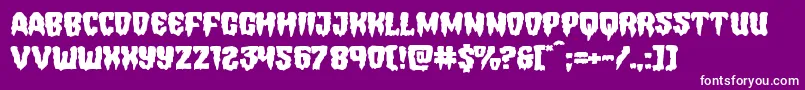 Hemogoblinexpand Font – White Fonts on Purple Background