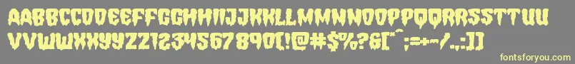 Hemogoblinexpand Font – Yellow Fonts on Gray Background