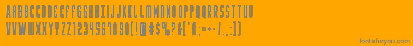 Шрифт Yfilesbold – серые шрифты на оранжевом фоне