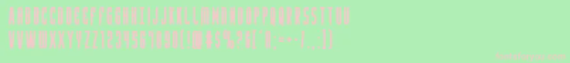 Yfilesbold Font – Pink Fonts on Green Background