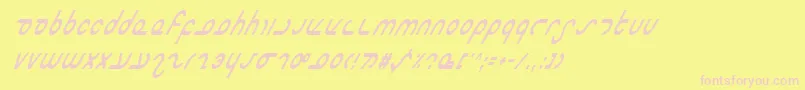 Masterci Font – Pink Fonts on Yellow Background