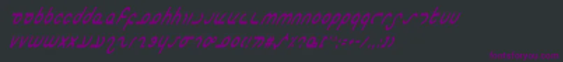 Masterci Font – Purple Fonts on Black Background