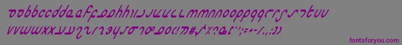 Шрифт Masterci – фиолетовые шрифты на сером фоне