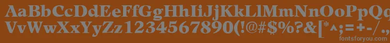LeamingtonhBold Font – Gray Fonts on Brown Background