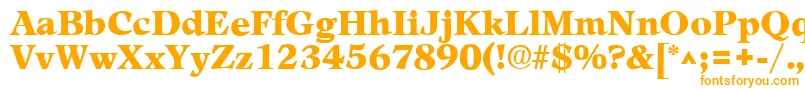 LeamingtonhBold Font – Orange Fonts on White Background