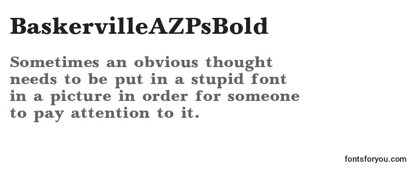 BaskervilleAZPsBold Font