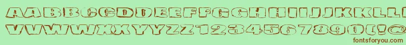 Haudankorva Font – Brown Fonts on Green Background