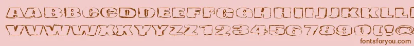 Haudankorva Font – Brown Fonts on Pink Background