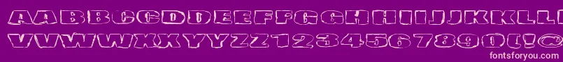 Haudankorva Font – Pink Fonts on Purple Background