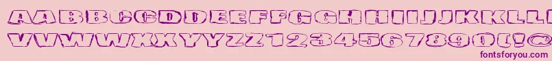 Haudankorva Font – Purple Fonts on Pink Background