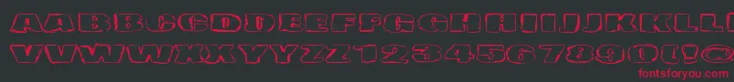 Haudankorva Font – Red Fonts on Black Background