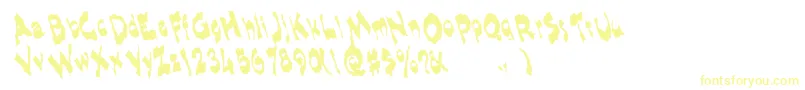 Шрифт Shlophappyremix – жёлтые шрифты