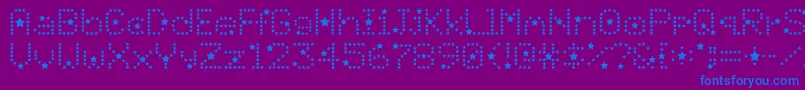 Divo ffy Font – Blue Fonts on Purple Background