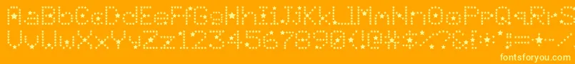 Divo ffy Font – Yellow Fonts on Orange Background