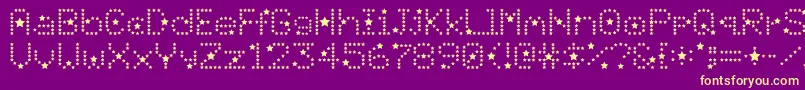 Divo ffy Font – Yellow Fonts on Purple Background