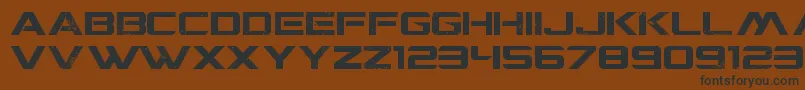 Шрифт CgfLocustResistance – чёрные шрифты на коричневом фоне