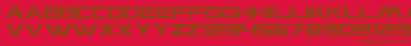CgfLocustResistance Font – Brown Fonts on Red Background