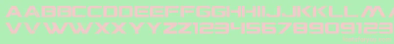 CgfLocustResistance Font – Pink Fonts on Green Background