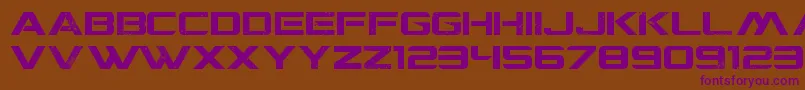 CgfLocustResistance Font – Purple Fonts on Brown Background