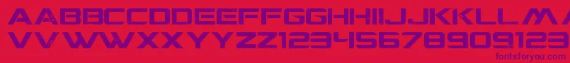 Шрифт CgfLocustResistance – фиолетовые шрифты на красном фоне