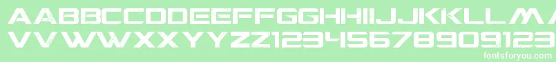 CgfLocustResistance Font – White Fonts on Green Background