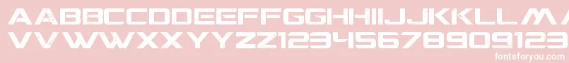 CgfLocustResistance Font – White Fonts on Pink Background