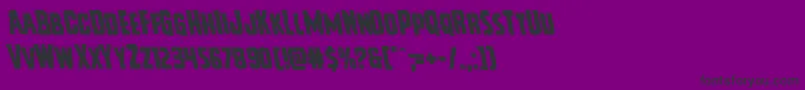Vicioushungerleft Font – Black Fonts on Purple Background