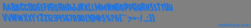 Шрифт Vicioushungerleft – синие шрифты на сером фоне