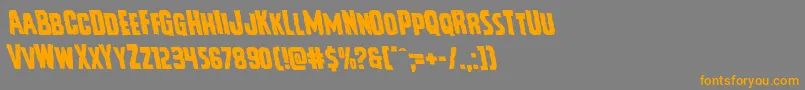 Шрифт Vicioushungerleft – оранжевые шрифты на сером фоне
