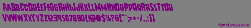 Шрифт Vicioushungerleft – фиолетовые шрифты на сером фоне