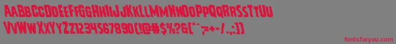 Vicioushungerleft Font – Red Fonts on Gray Background