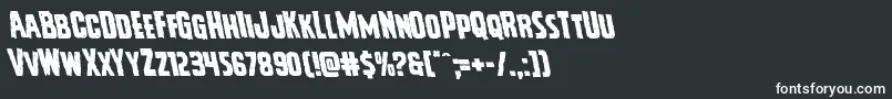 Vicioushungerleft Font – White Fonts on Black Background